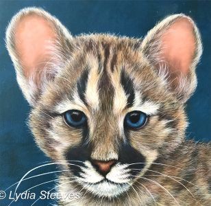 Little Cougar Cub Acrylic Online Class